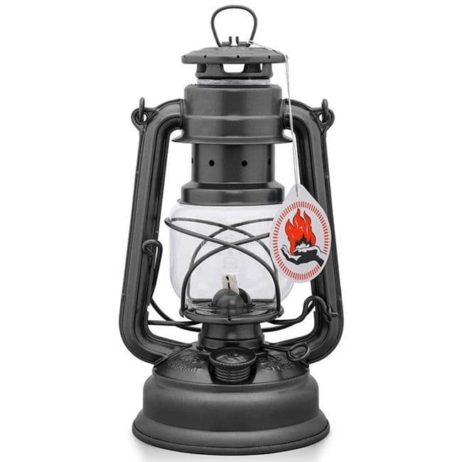 Feuerhand Storm Lantern - Sparkling Iron - The original German Lantern and the best.