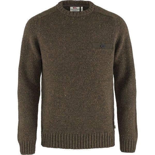 Fjallraven Lada Round Neck Sweater - Bogwood Brown
