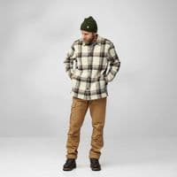 Fjallraven Singi Flannel Overshirt - Dark Navy/Wood Brown