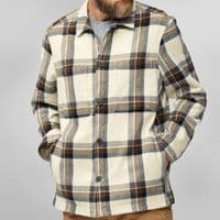 Fjallraven Singi Flannel Overshirt - Dark Navy/Wood Brown