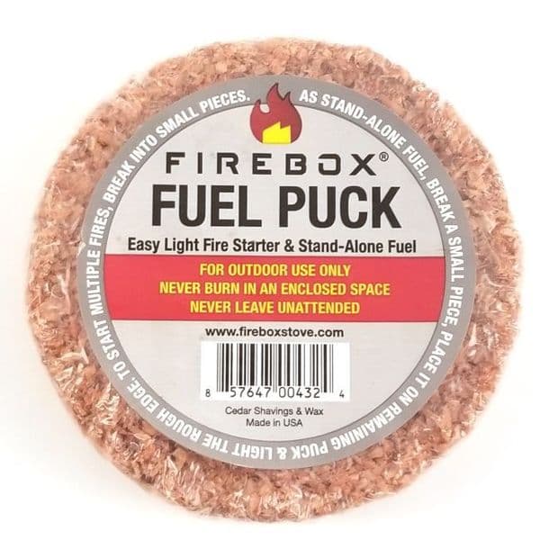 Folding Firebox Fuel Puck