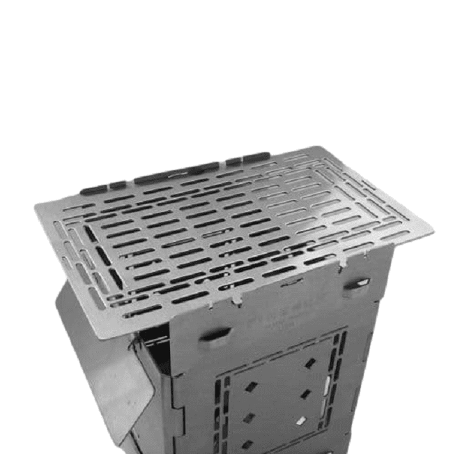 Folding Firebox Stove Extended Grill Plate