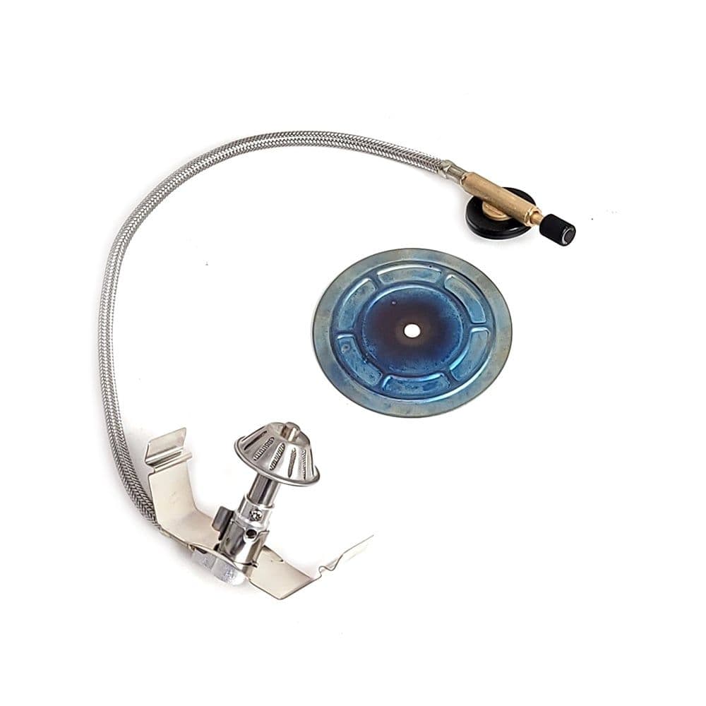 Folding Firebox Wood Flame Gas Burner with Ti Ember Glow Diffuser