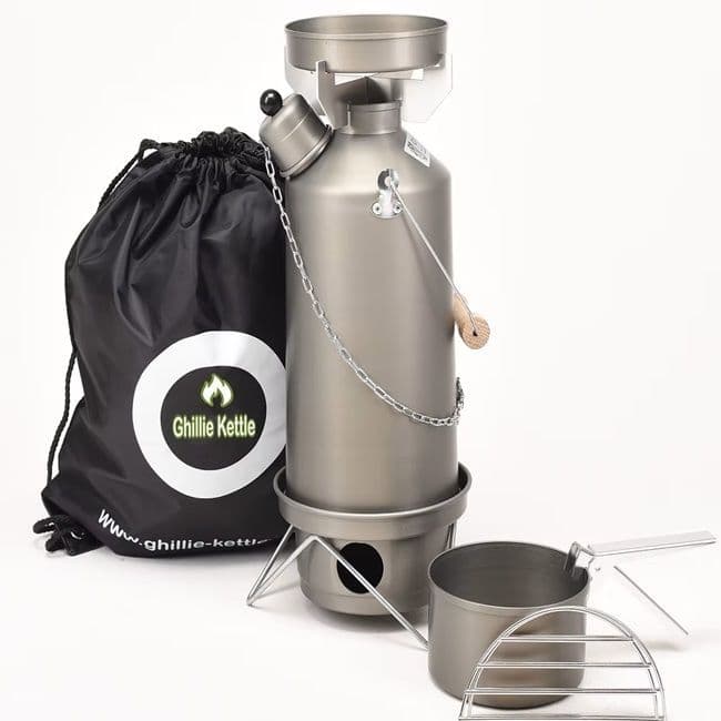 ghillie kettle go outdoors Amazon.com: Adventurer 1.5L Silver Aluminum Double-Walled Chimney Kettle: Home & Kitchen Ghillie Hard Anodised Camping Kettle