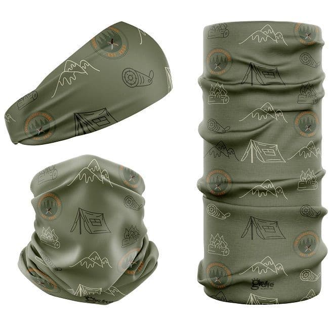 Giraffe Multifunctional Snood - Sage Green Tents