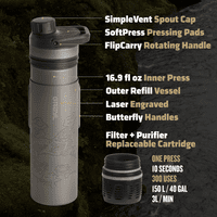 Grayl UltraPress Titanium Water Purifier