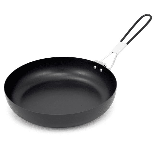 GSI Folding Handled Steel Frying Pan - 9"