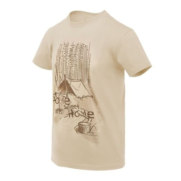 Helikon Cotton T-Shirt - Home Sweet Home - Khaki