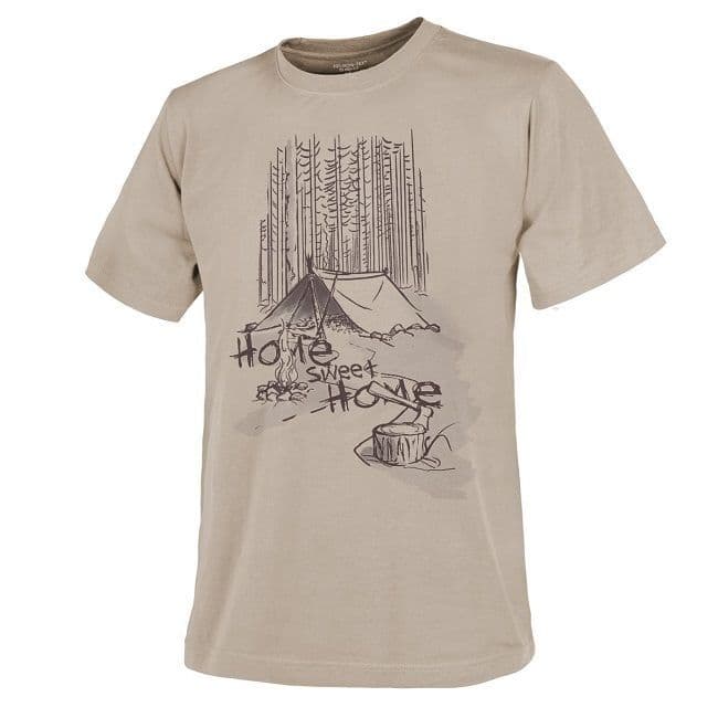Helikon Cotton T-Shirt - Home Sweet Home - Khaki