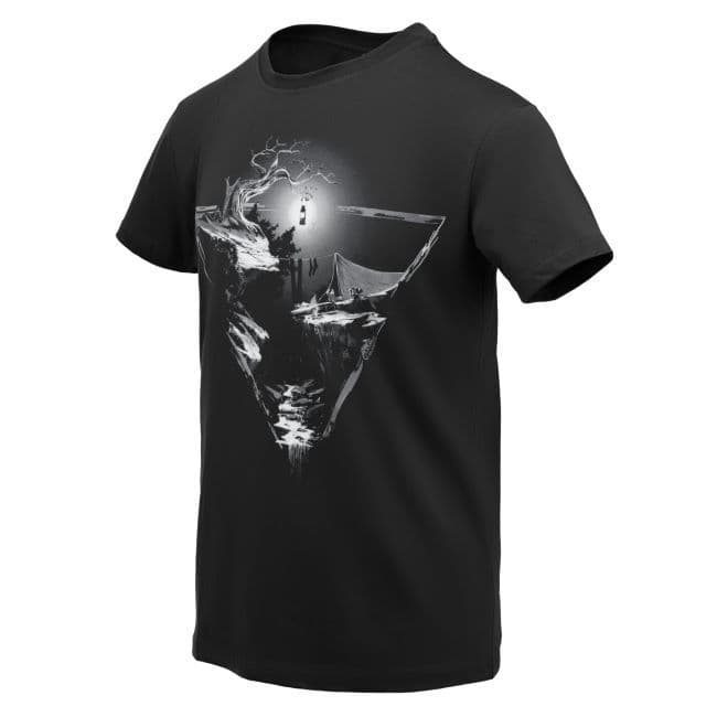 Helikon Cotton T-Shirt - Night Valley - Black