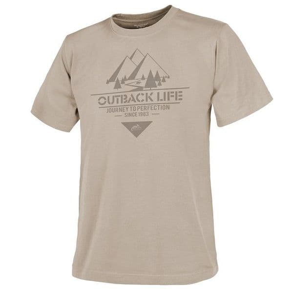 Helikon Cotton T-Shirt - Outback Life - Khaki
