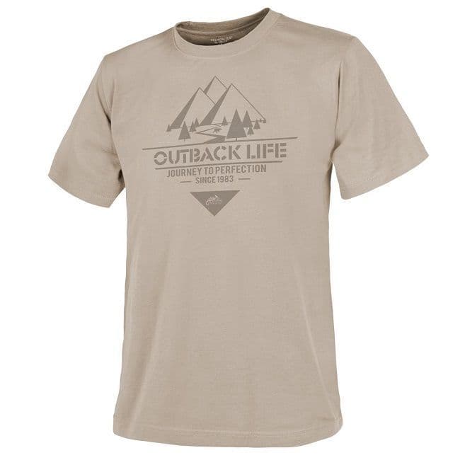Helikon Cotton T-Shirt - Outback Life - Khaki