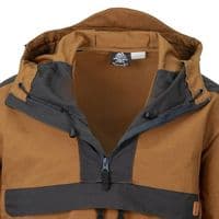Helikon Woodsman Anorak Jacket - Black & Taiga Green