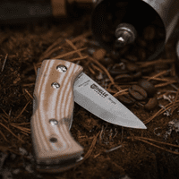 Helle Berget Folding Knife - Full Scandi Ground Lock Knife