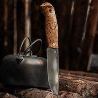 Helle Nordlys Bushcraft Knife - Flat Grind