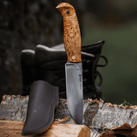 Helle Nordlys Bushcraft Knife - Flat Grind