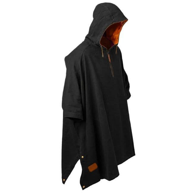 Jack Stillman Pacific Rugged Rain Poncho - Black