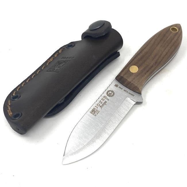 Joker Avispa Bushcraft Neck Knife - Curly Walnut