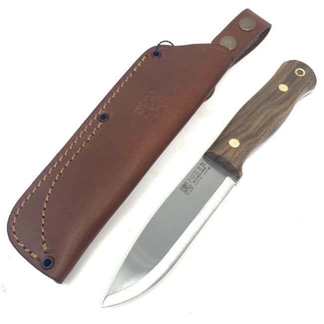 Joker Bushlore Bushcraft Knife - Curly Walnut
