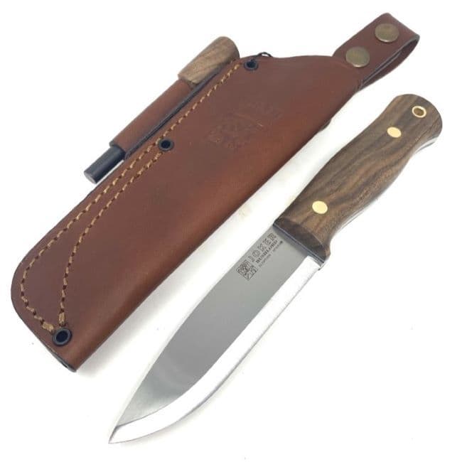 Joker Bushlore Knife - Curly Walnut - Firesteel Edition