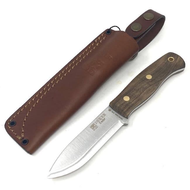 Joker Ember Bushcraft Knife - Curly Walnut