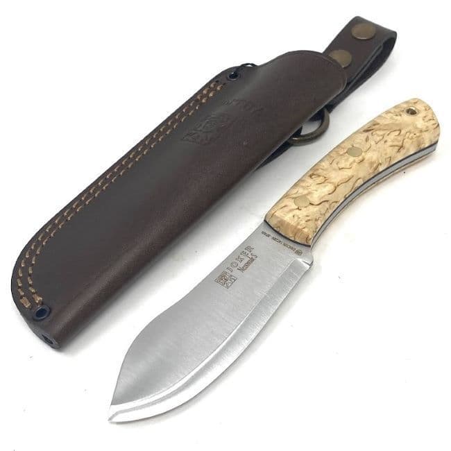 Joker Nessmuk Bushcraft Knife - Curly Birch