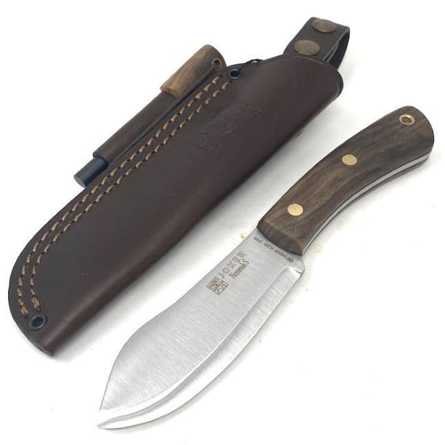 Joker Nessmuk Bushcraft Knife - Curly Walnut - Firesteel Edition