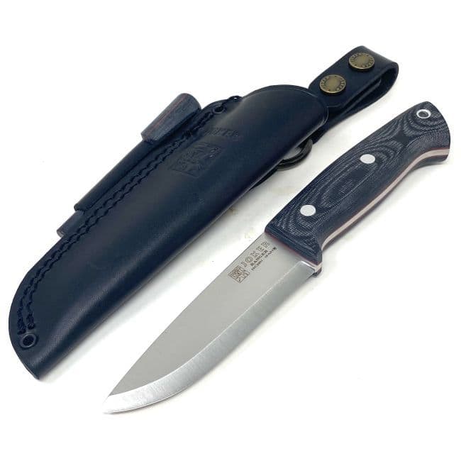 Joker Ranger Bushcraft Knife - Black Micarta - Firesteel Edition