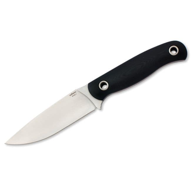 Manly Crafter Fixed Blade Knife - D2 - Black G10
