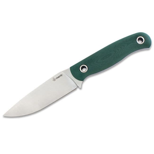 Manly Crafter Fixed Blade Knife - D2 - Military Green G10