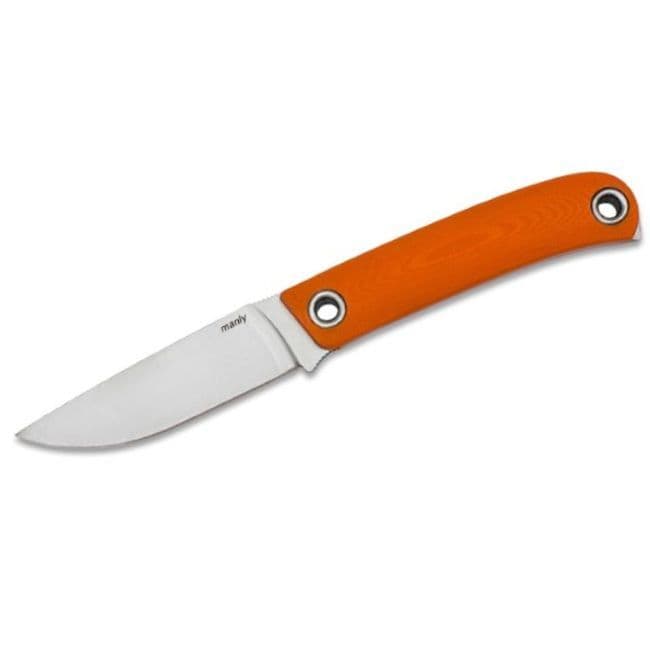 Manly Patriot Fixed Blade Knife - D2 - Orange G10