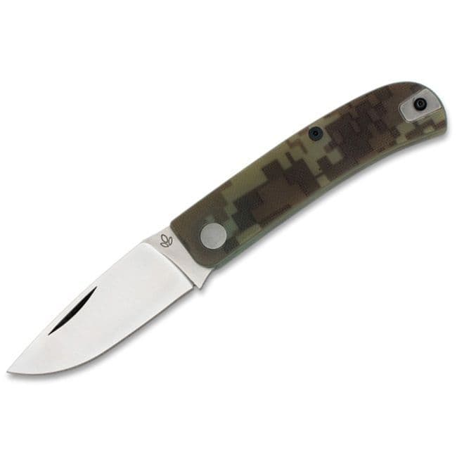 Manly Wasp EDC Pocket Knife - 14C28N - Desert Camo G10