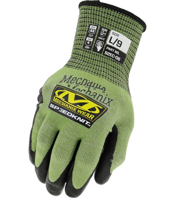 Mechanix Speedknit C3 Cut Resistant Gloves - Green