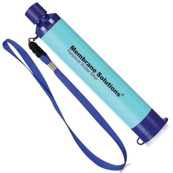 Membrane Solutions Water Filter Straw - Blue