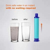 Membrane Solutions Water Filter Straw - Orange