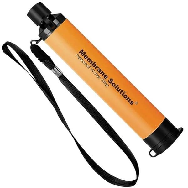 Membrane Solutions Water Filter Straw - Orange
