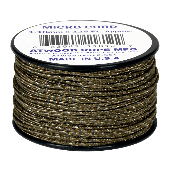 Micro Cord - 1.18mm Micro Paracord - 125ft - Multicam