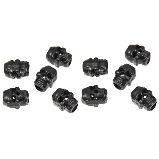 Mil-Tec Skull Stopper Beads 10pcs - Black