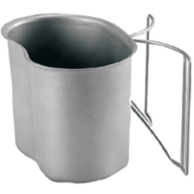 US Army Canteen Cup Canteen Cup Stand With Bottom 01 &ndash; Military