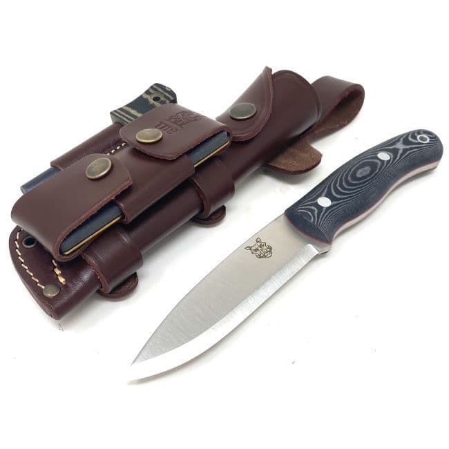 Mk II TBS Boar Bushcraft Knife - DC4 & Firesteel Edition - Black Micarta