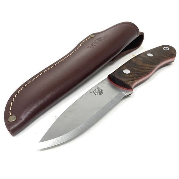 Mk II TBS Lynx Bushcraft Knife - Turkish Walnut - Standard Sheath