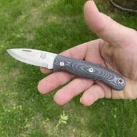 Mk III TBS Boar EDC Folding Pocket Knife - Black Micarta
