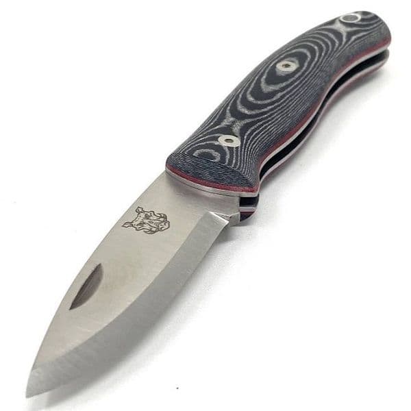 Mk III TBS Boar EDC Folding Pocket Knife - Black Micarta