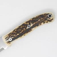 Mk III TBS Boar EDC Folding Pocket Knife - Curly Birch - Scandi - Thornmount Pouch