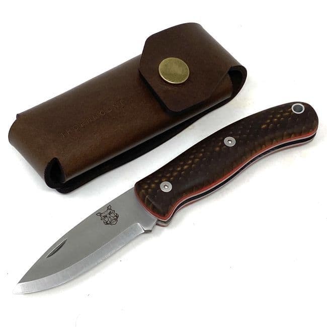Mk III TBS Boar EDC Folding Pocket Knife - Juma - Scandi - Thornmount Pouch
