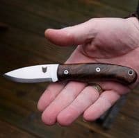Mk III TBS Boar EDC Folding Pocket Knife - Turkish Walnut - Thornmount Pouch