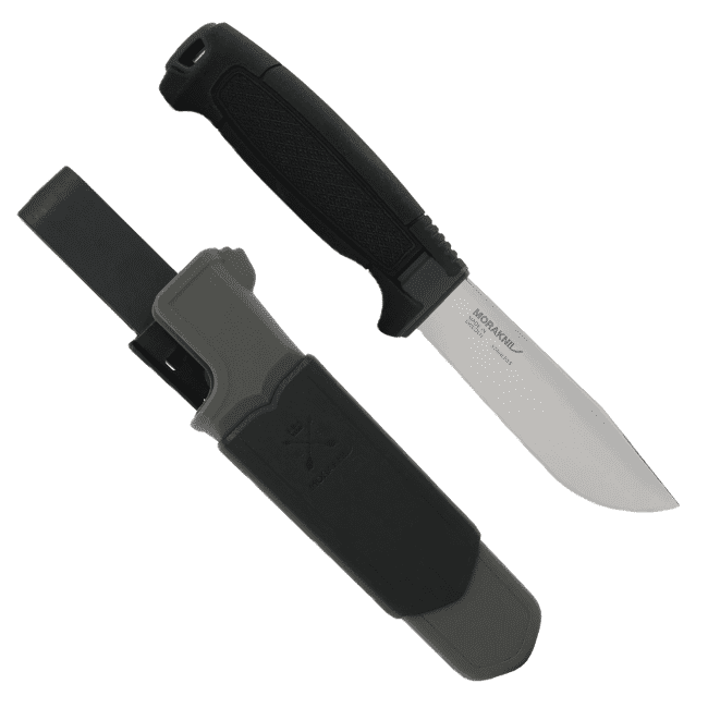 Mora Amberg Knife - Full Flat Grind - Black Skies