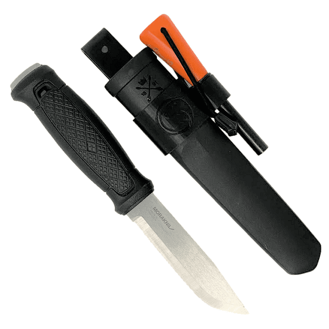 Mora Garberg & TBS Firesteel Combo - Metal Belt Clip