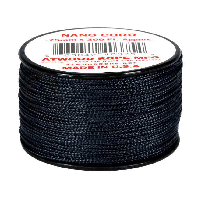 Nano Cord - 0.75mm x 300 Feet (100m) of Nano Paracord - Navy Blue