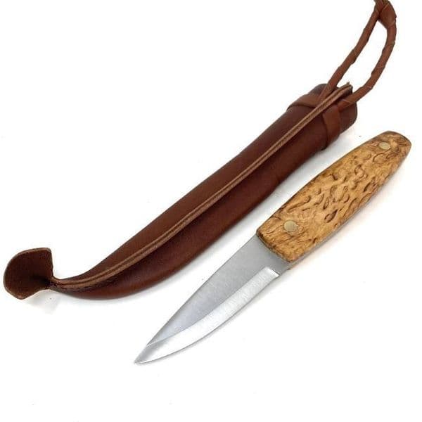 NKD Korpi Puukko Knife - Curly Birch